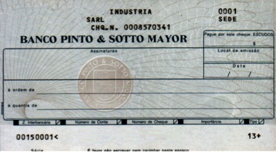 Catálogo de Cheques Normalizados Portugueses